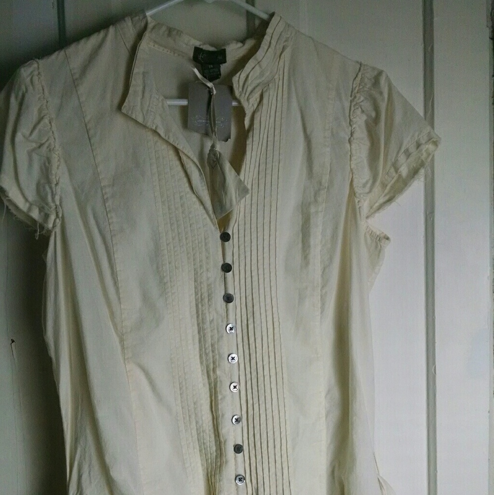 Anthropologie cotton blouse